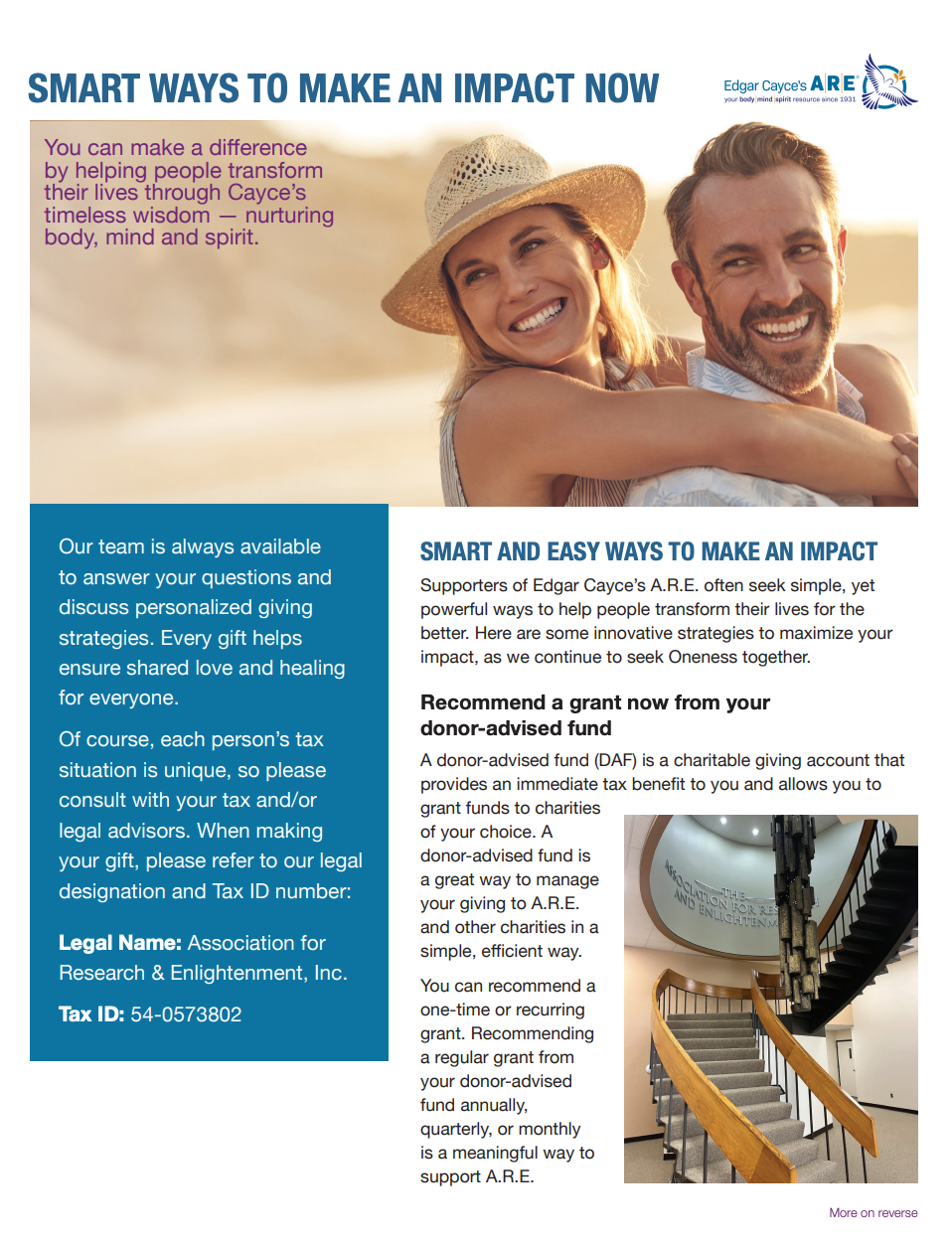 Support The Future of My Favorite Charity brochure cover